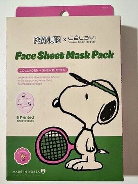 Peanuts x Celavi Face Sheet Mask Pack